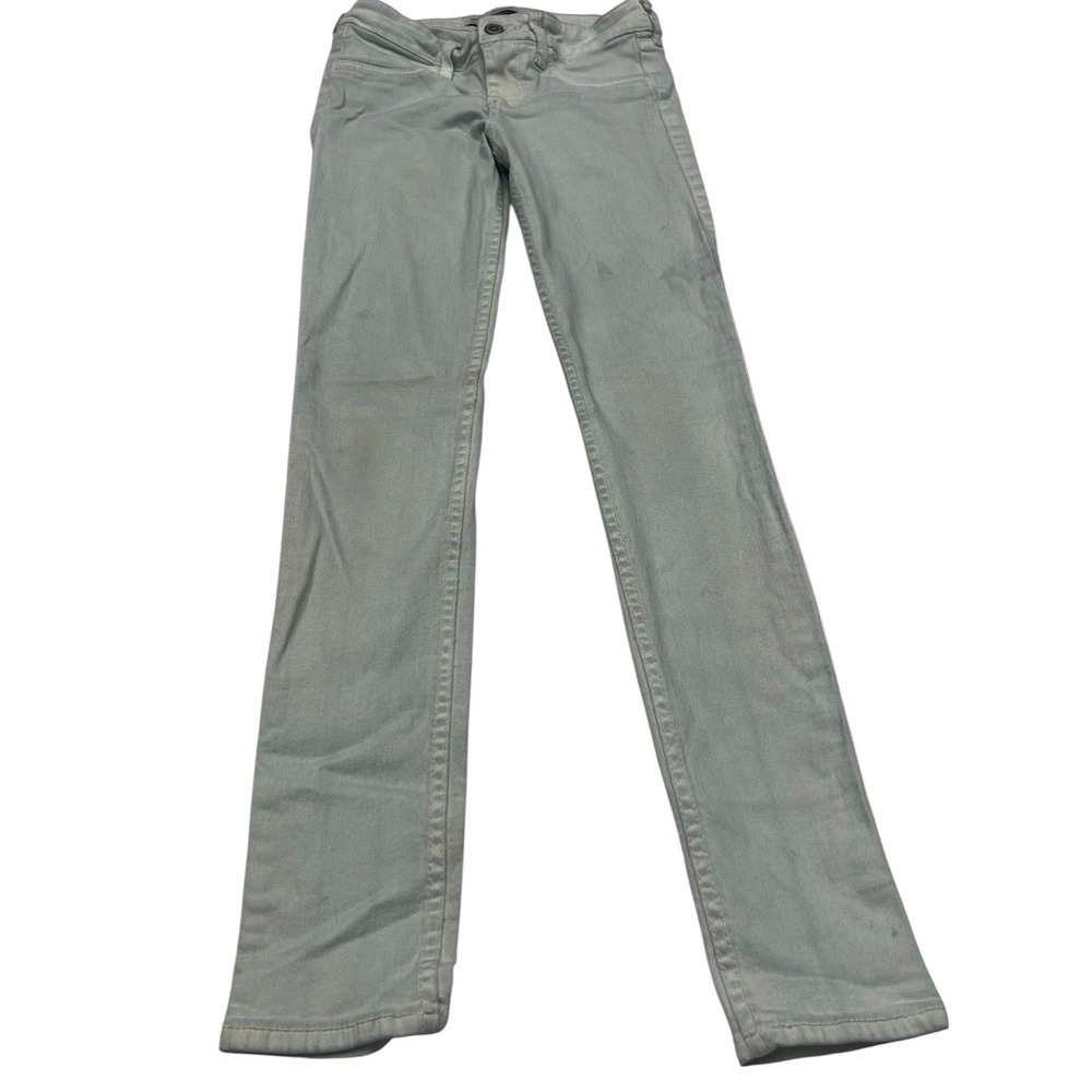 Hollister Womens W24 L29 Light Wash Low Rise Straight Leg Stretch Jeans 0R